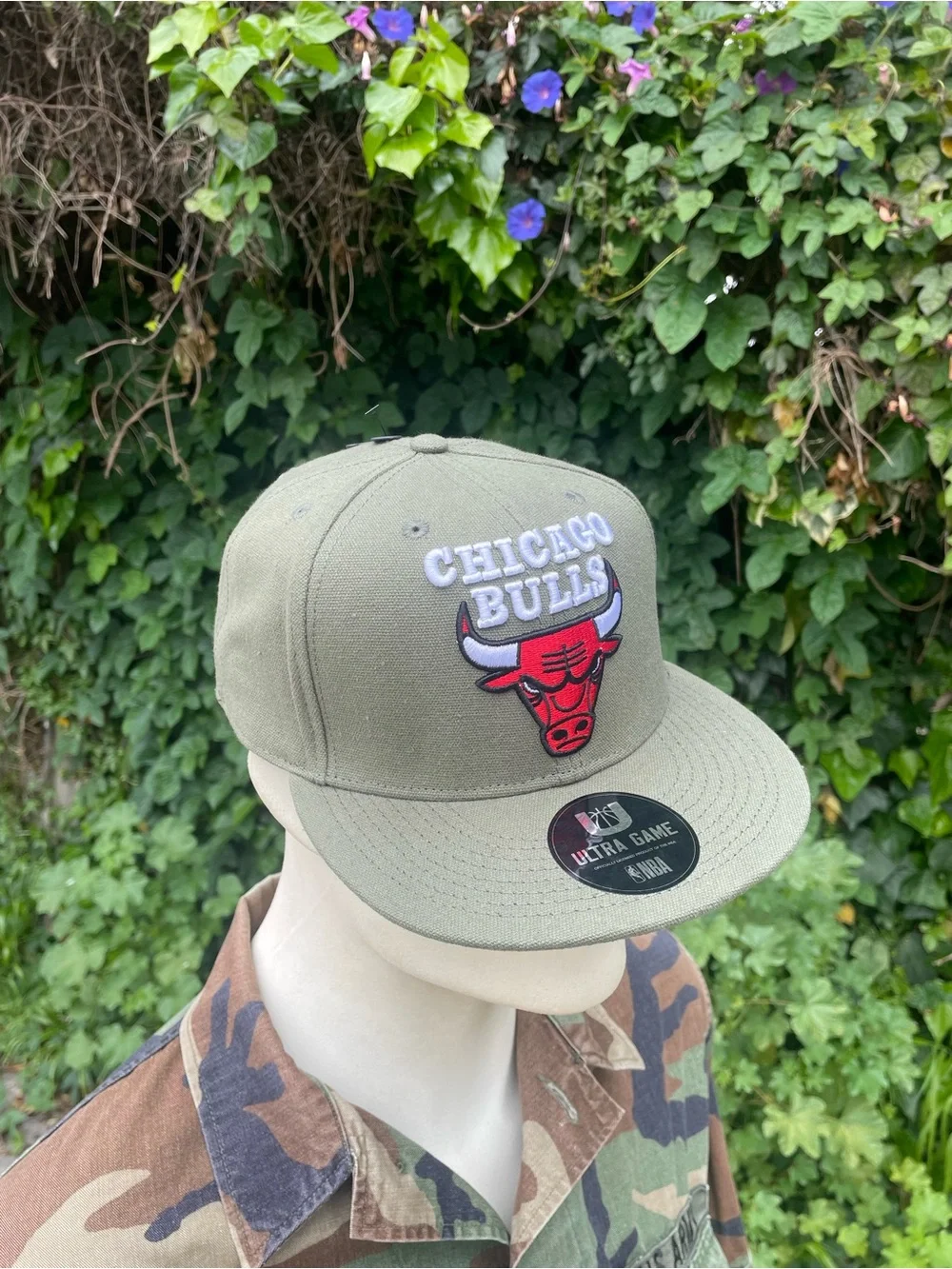 NBA Ultra Game Chicago Bulls Hat Cap Hard Logo Adjustable Snapback - NEW